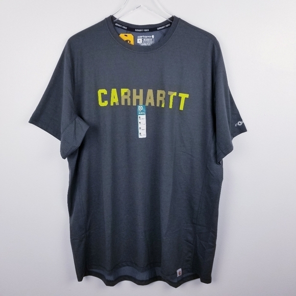 Carhartt Force Relaxed Fit Midweight Short-Sleeve Block Logo Graphic T-Shirt NWT - Picture 3 of 12
